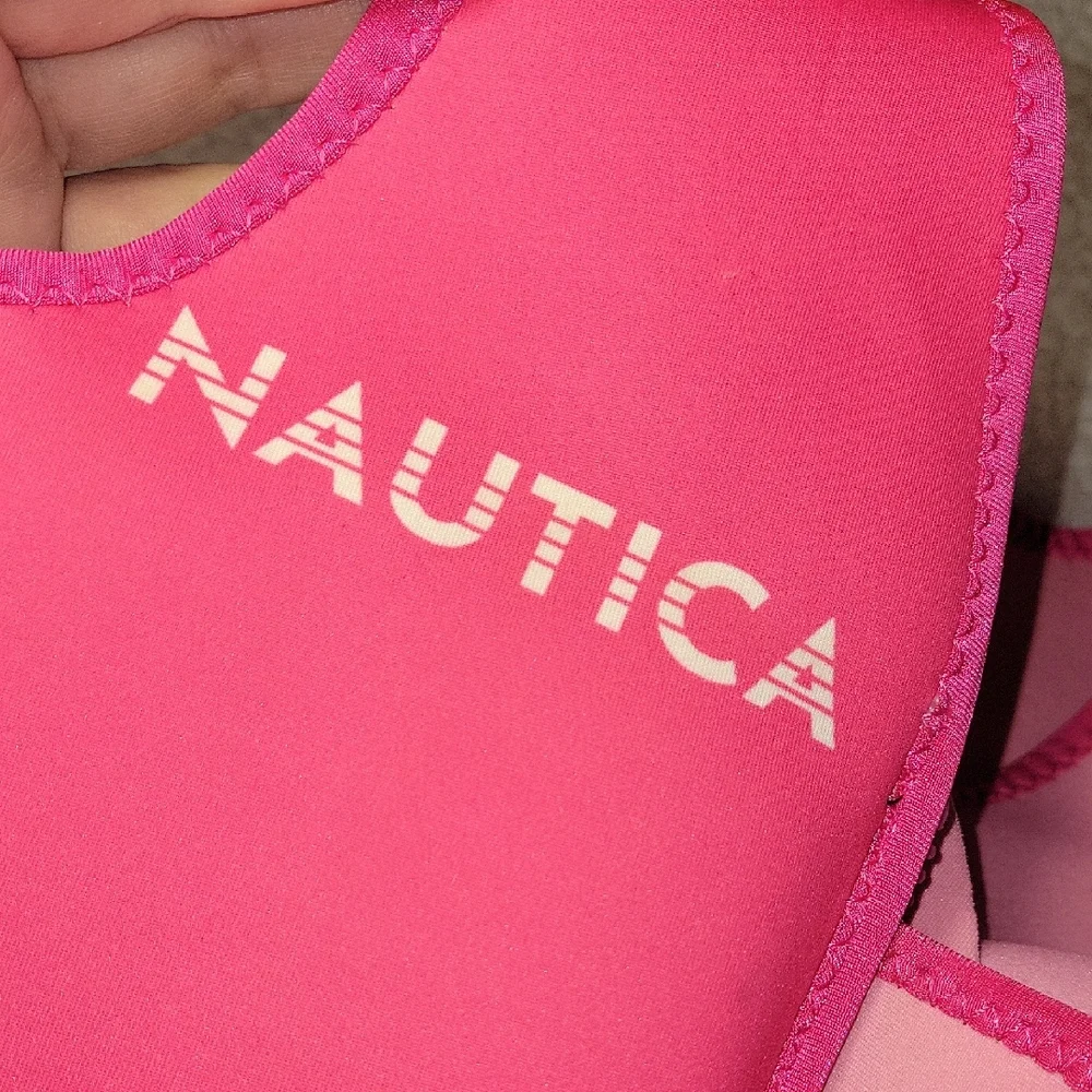 Nautica Pink Kids Swim Vest - Picture 5 of 6